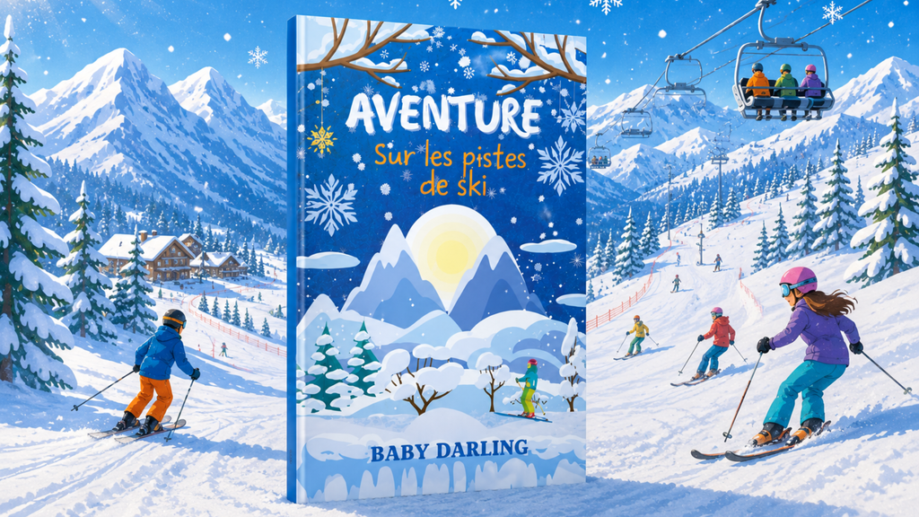 Aventure sur les pistes de ski – French children's winter and ski adventure book for kids