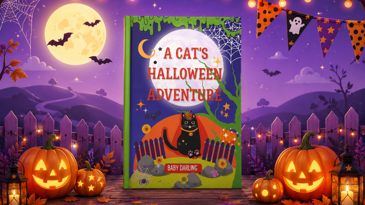 Cover of A Cat's Halloween Adventure – Halloween book for kids ages 4–8