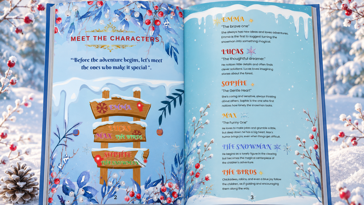 Inside The Hidden Snowman in the Clearing – meet the characters